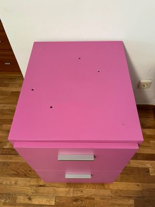 Cajonera rosa 2 cajones