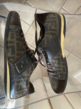 Sneakers Fendi Uomo Beige/Marrone