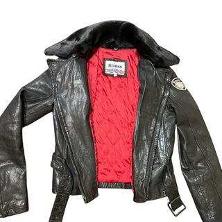 Giacca Blauer Pelle Biker Nera