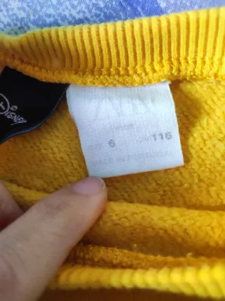 Sudadera amarilla Mickey Mouse 6 años