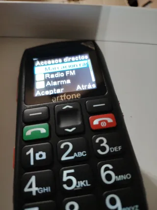 Teléfono Móvil Artfone Negro y Rojo