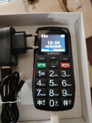 Teléfono Móvil Artfone Negro y Rojo