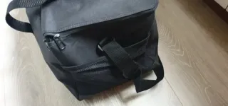 Bolsa Adidas Real Madrid Negra y Turquesa