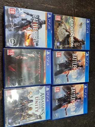 Lote Juegos PS4: Ghost Recon, Battlefield, Far Cry
