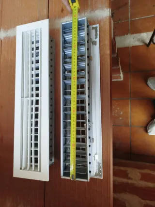 Rejillas de ventilación blancas