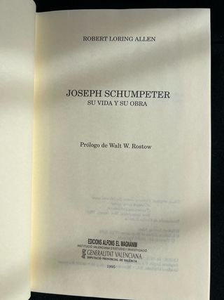 Joseph Schumpeter su vida y su obra