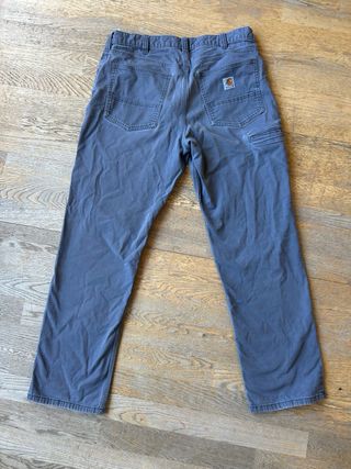 Pantalones Carhartt Gris Rectos Talla 34x32