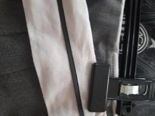 Elegante pantalón ancho gris