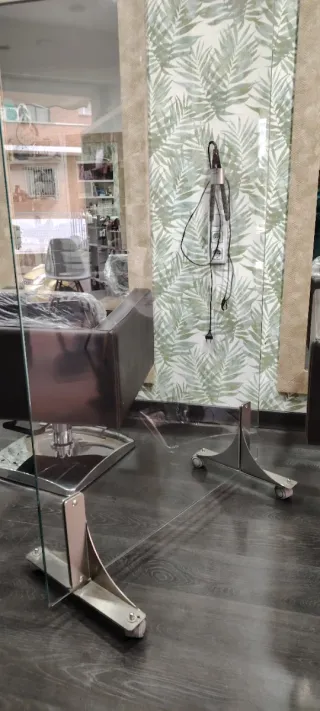 Separadores cristal con ruedas