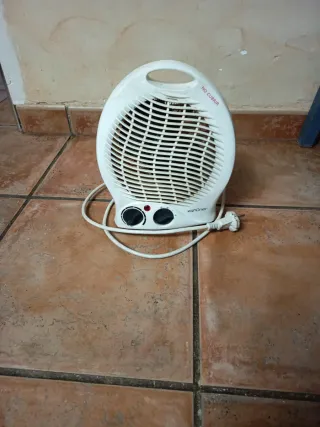 Calefactor eléctrico blanco