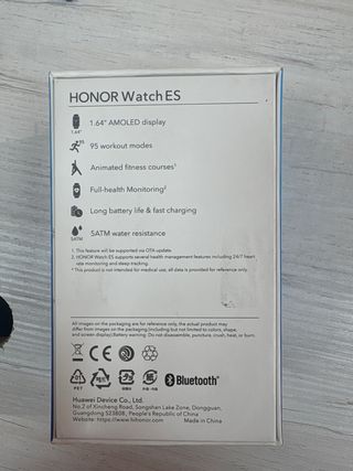 Honor Watch ES Smartwatch Negro