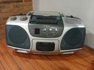 Radio Cassette Aiwa Gris/Plata