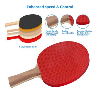 Set de Ping Pong con Red Retráctil