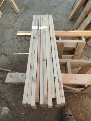 10 tablas de madera 1.10m x 9cm x 2.5cm