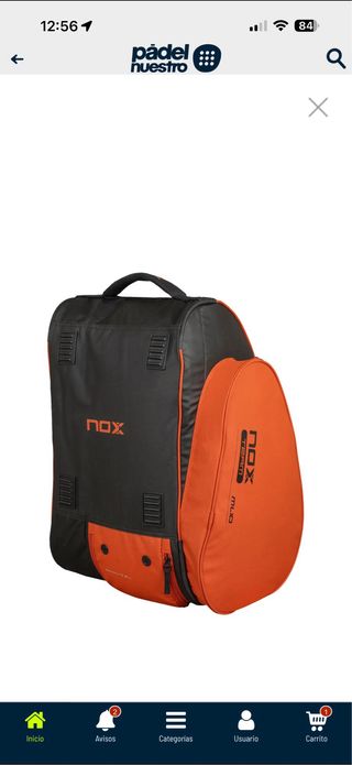 Paletero Nox ML10 Team Naranja y Negro