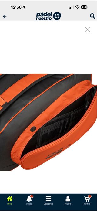 Paletero Nox ML10 Team Naranja y Negro