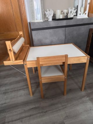 ¡SÓLO HOY!. Mesa, silla, portarollos, rollo.