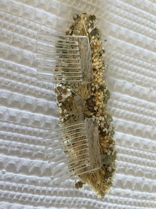 Corona ceremonia niña comunión flores