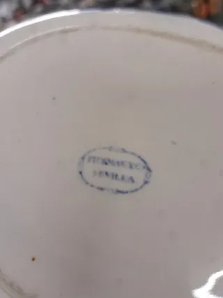 Sopera Pickman Azul y Blanca