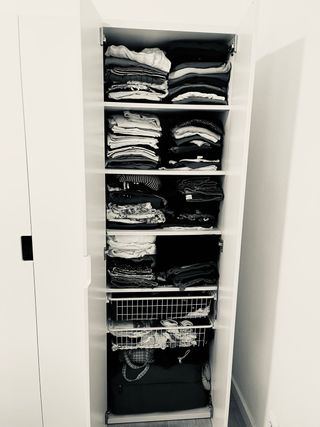 Armario 60x50x190 (4 baldas y 2 cestos ajustables)