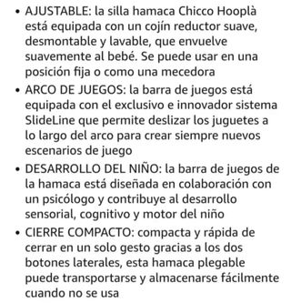 Hamaca Bebé Chicco Hooplá