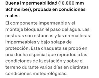 Chaqueta de nieve roja Talla S