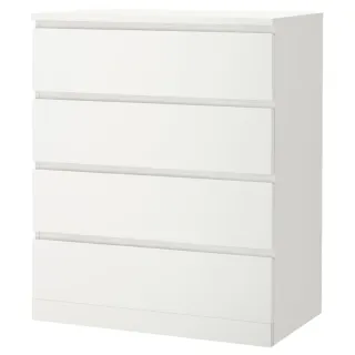 Cómoda 4 cajones IKEA MALM blanca 80x100 cm