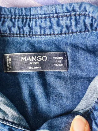 Camisa vaquera Mango 4-5 años