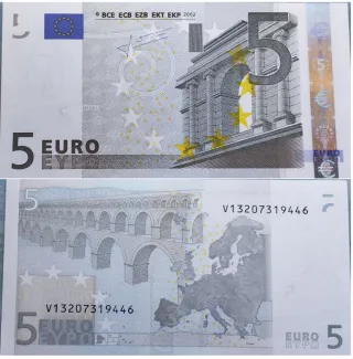 Billete 5€ sin circular 2002