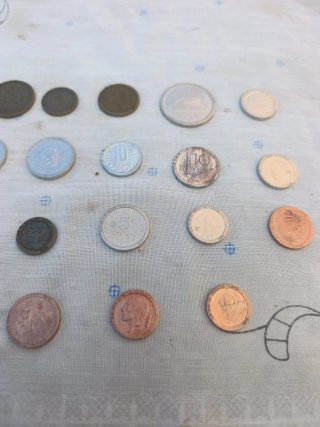 Colección 22 monedas europeas con inscripción
