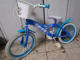 Bicicleta Frozen Niña Azul de 5 a 8 años