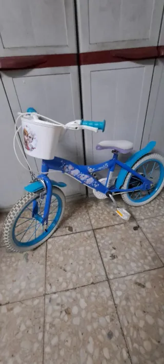 Bicicleta Frozen Niña Azul de 5 a 8 años