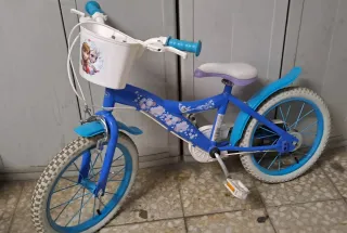 Bicicleta Frozen Niña Azul de 5 a 8 años