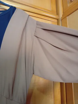 Vestido ZARA Negro y Marrón Talla M