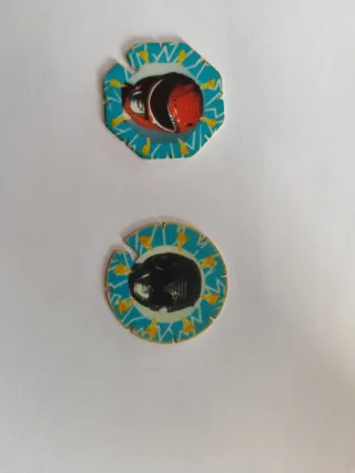 Tazos Power Rangers Rojo y Negro