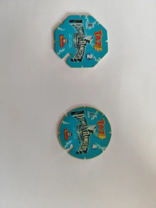 Tazos Power Rangers Rojo y Negro