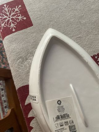 2 Piatti Ceramica Bianchi Forma Pesce