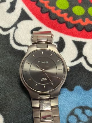 Reloj Titanium Plata 3ATM Quartz