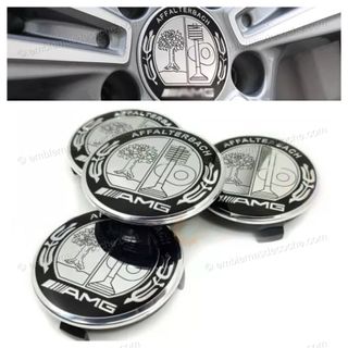 4 Tapabujes AMG Mercedes 75mm Affalterbach Nuevos
