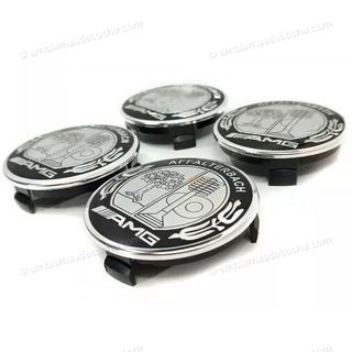 4 Tapabujes AMG Mercedes 75mm Affalterbach Nuevos