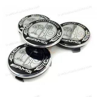 4 Tapabujes AMG Mercedes 75mm Affalterbach Nuevos