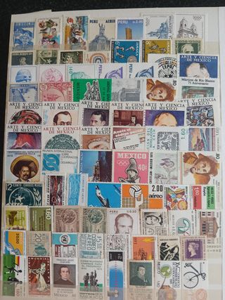 4005 Sellos Mundo en 2 Clasificadores