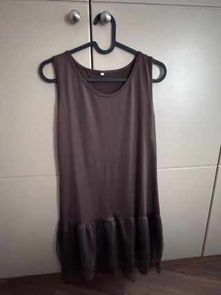 Conjunto Jersey Oversize y Minivestido Encaje