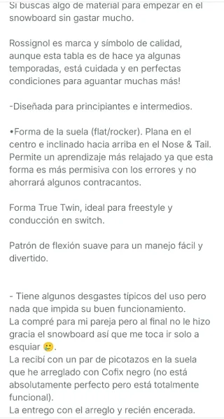 Tabla Snowboard Rossignol Gala 154 + Fijaciones