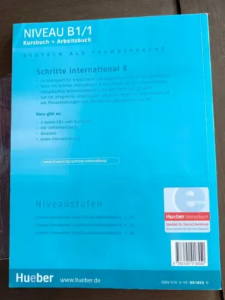 Libro de alemán nivel B1/1