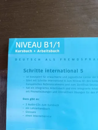 Libro de alemán nivel B1/1