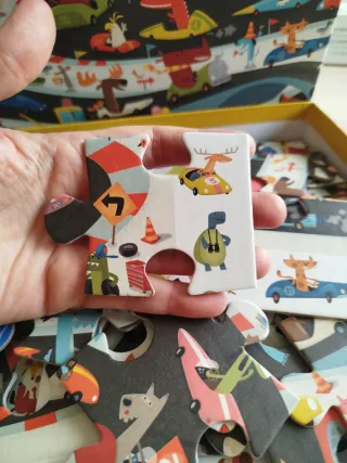 Puzzle Djeco 54 piezas Carrera Observation