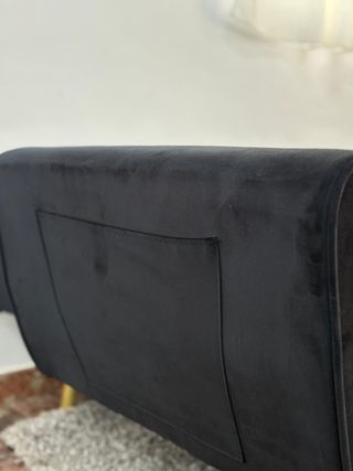 Sofá Cama Negro Terciopelo - Liquidamos!