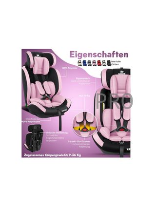 Silla de Coche bebé | Asiento infantil para coche, asiento para niños, 9 kg - 36 kg KIDIZ