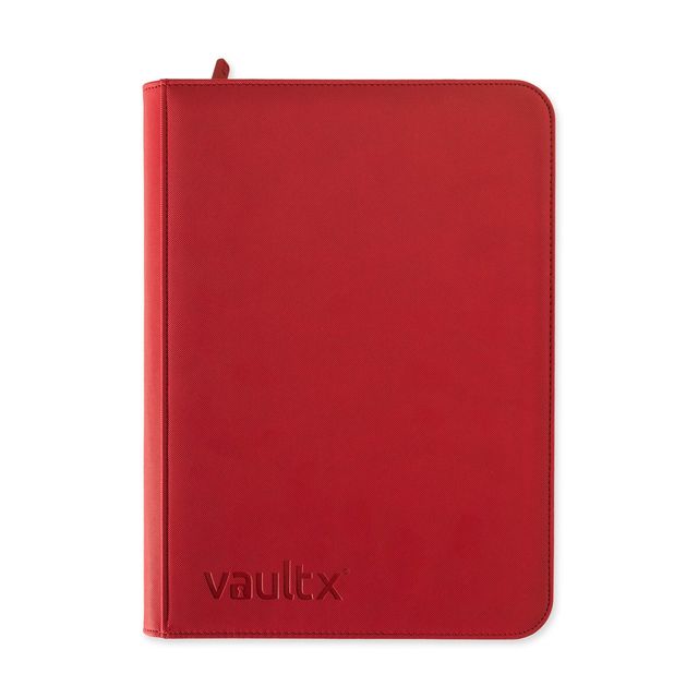 Fire Red Zip Binder 9-Pocket 360 cartas Vault X